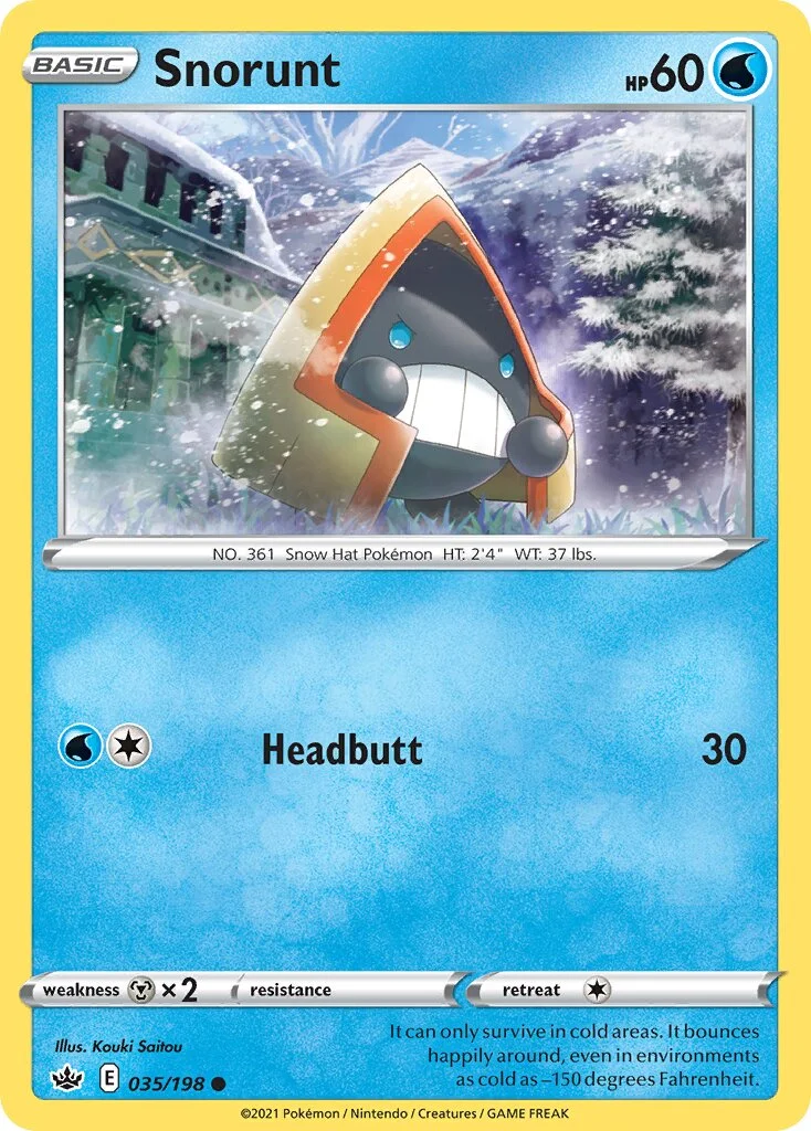 Snorunt 「CRE 035/198」「EN」