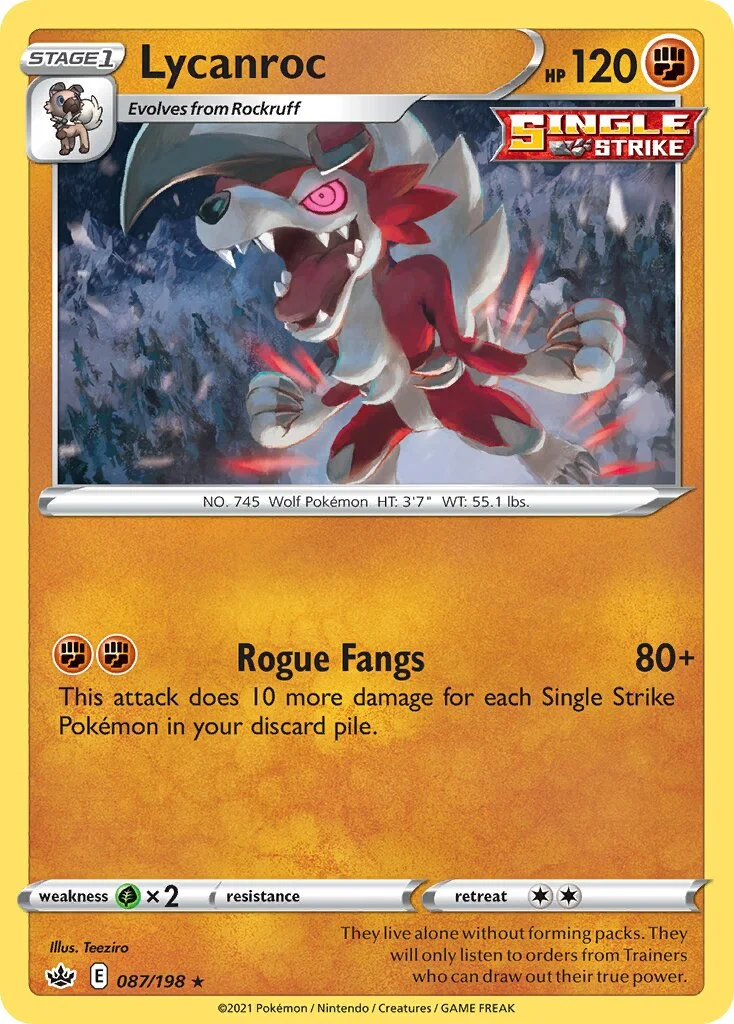 Lycanroc 「CRE 087/198」「EN」