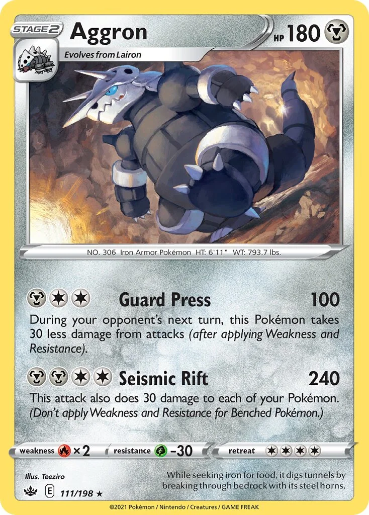 Aggron 「CRE 111/198」「EN」