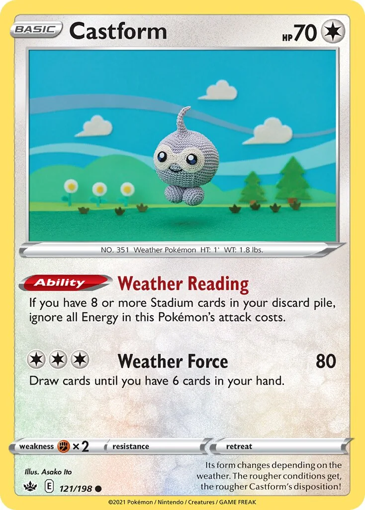 Castform 「CRE 121/198」「EN」