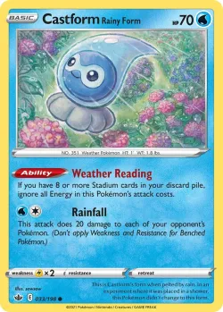 Castform Rainy Form #033/198 · Pokémon