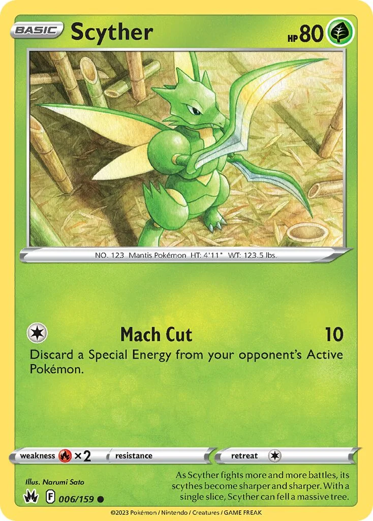 Scyther 「CRZ 006/159」「EN」