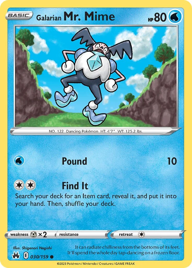 Galarian Mr. Mime 「CRZ 030/159」「EN」