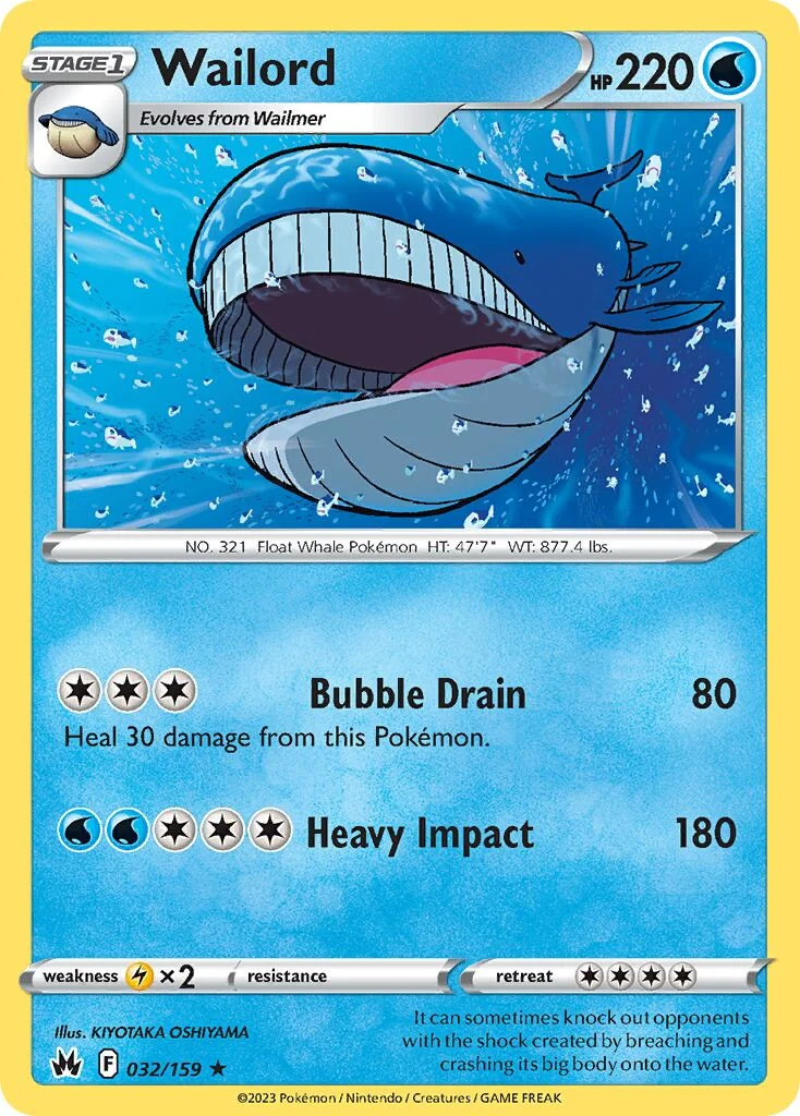Wailord 「CRZ 032/159」「EN」