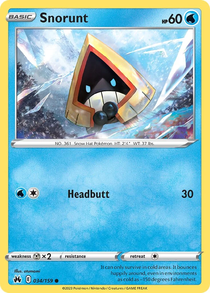 Snorunt 「CRZ 034/159」「EN」