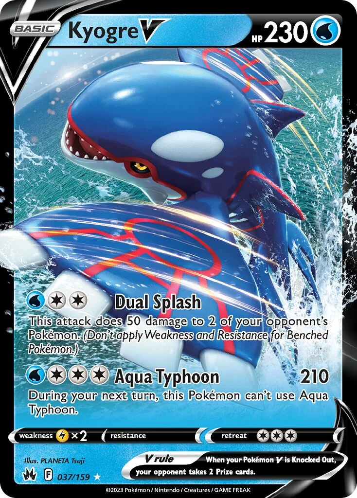 Kyogre V 「CRZ 037/159」「EN」