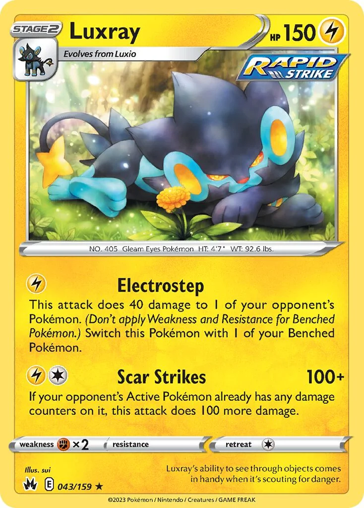 Luxray 「CRZ 043/159」「EN」