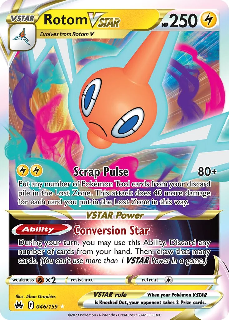 Rotom VSTAR 「CRZ 046/159」「EN」