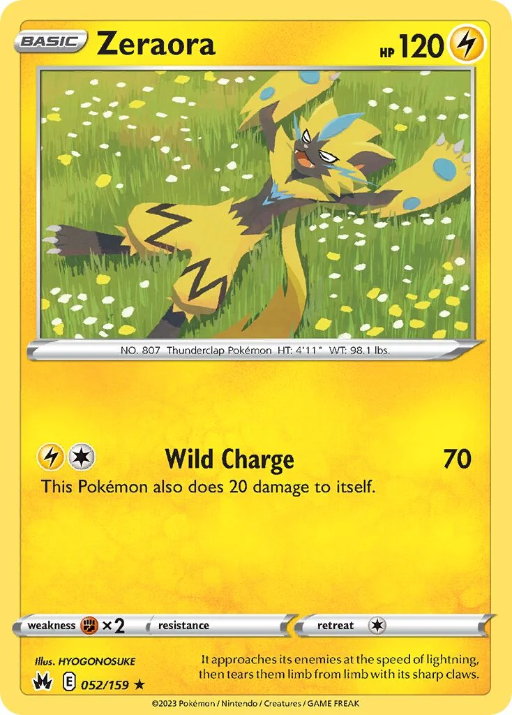 Zeraora 「CRZ 052/159」「EN」