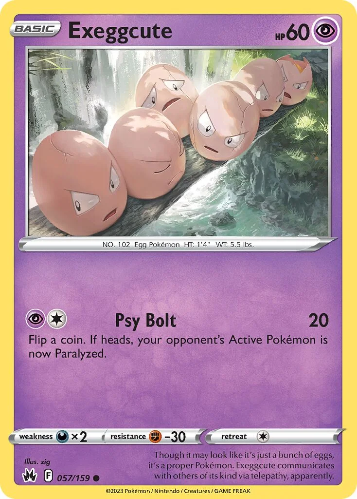 Exeggcute 「CRZ 057/159」「EN」