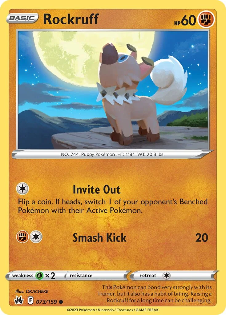 Rockruff 「CRZ 073/159」「EN」
