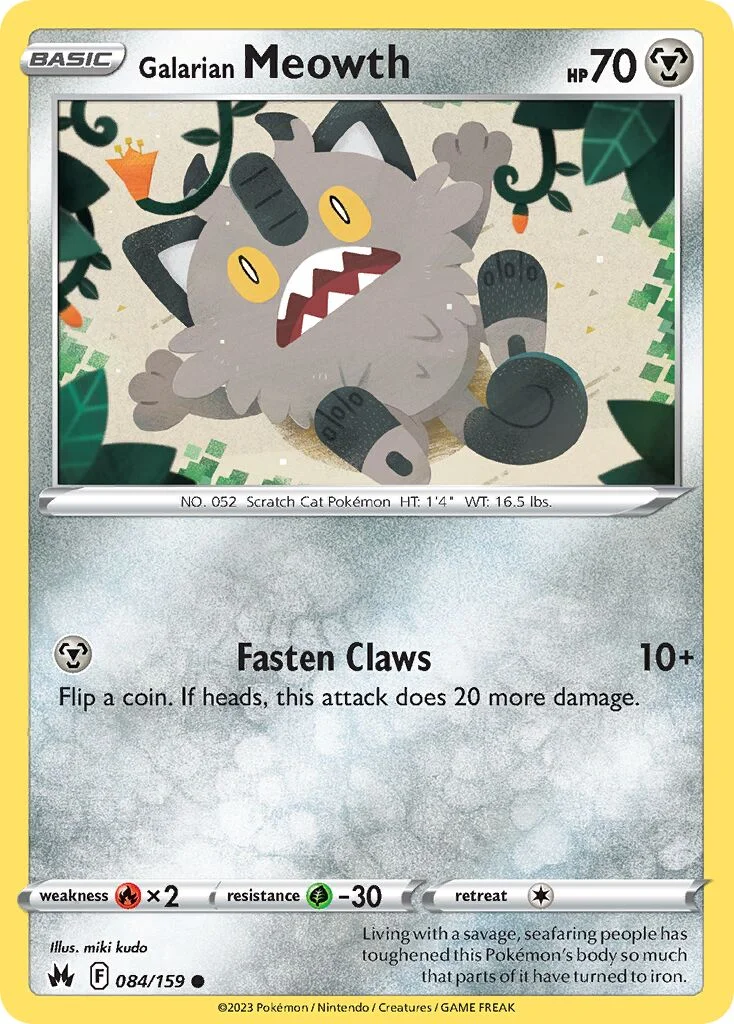Galarian Meowth 「CRZ 084/159」「EN」