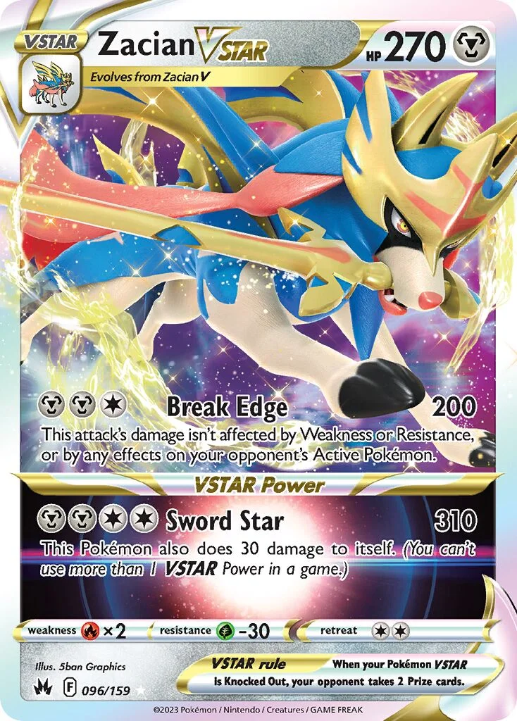 Zacian VSTAR 「CRZ 096/159」「EN」