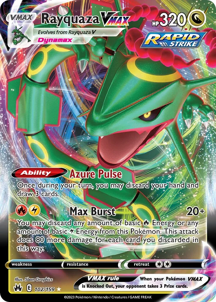 Rayquaza VMAX 「CRZ 102/159」「EN」