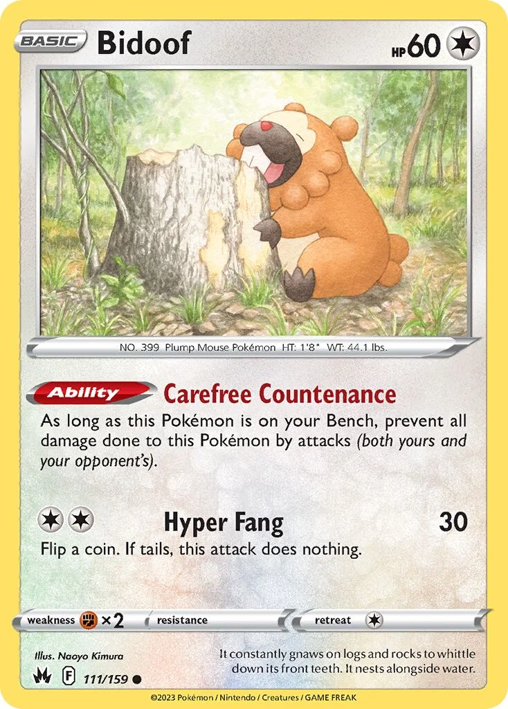 Bidoof 「CRZ 111/159」「EN」