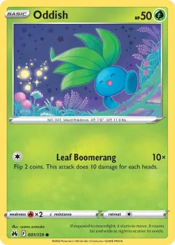 Oddish #001/159 · Pokémon