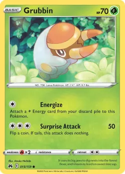Grubbin #015/159 · Pokémon