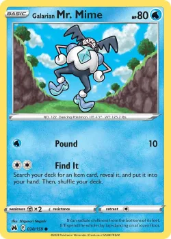 Galarian Mr. Mime #030/159 · Pokémon