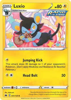 Luxio #041/159 · Pokémon