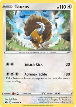 Tauros #106/159 · Pokémon