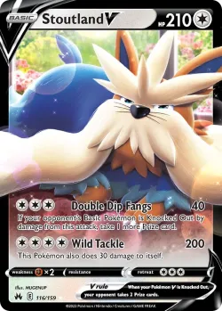 Stoutland V #116/159 · Pokémon