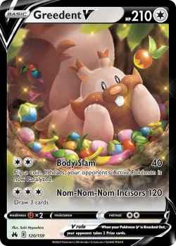 Greedent V #120/159 · Pokémon