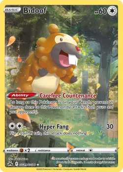 Bidoof 「CRZ GG29/GG70」「EN」