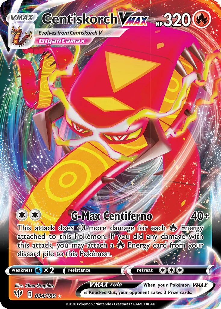 Centiskorch VMAX 「DAA 034/189」「EN」