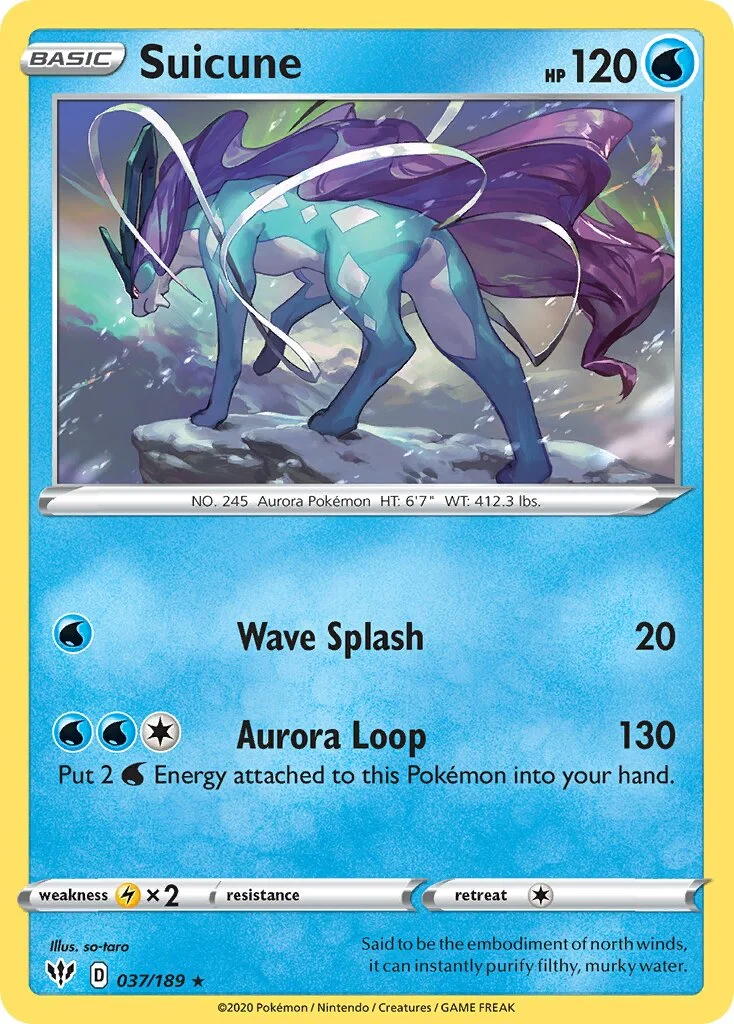 Suicune 「DAA 037/189」「EN」