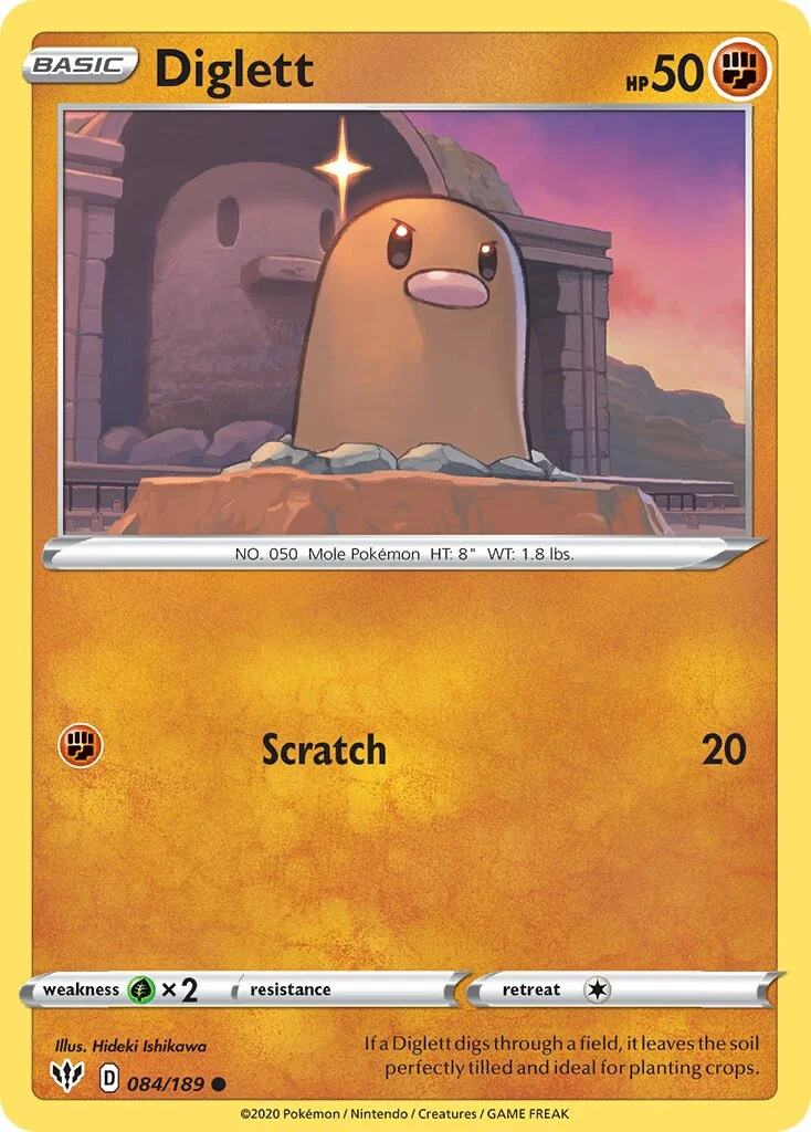 Diglett 「DAA 084/189」「EN」