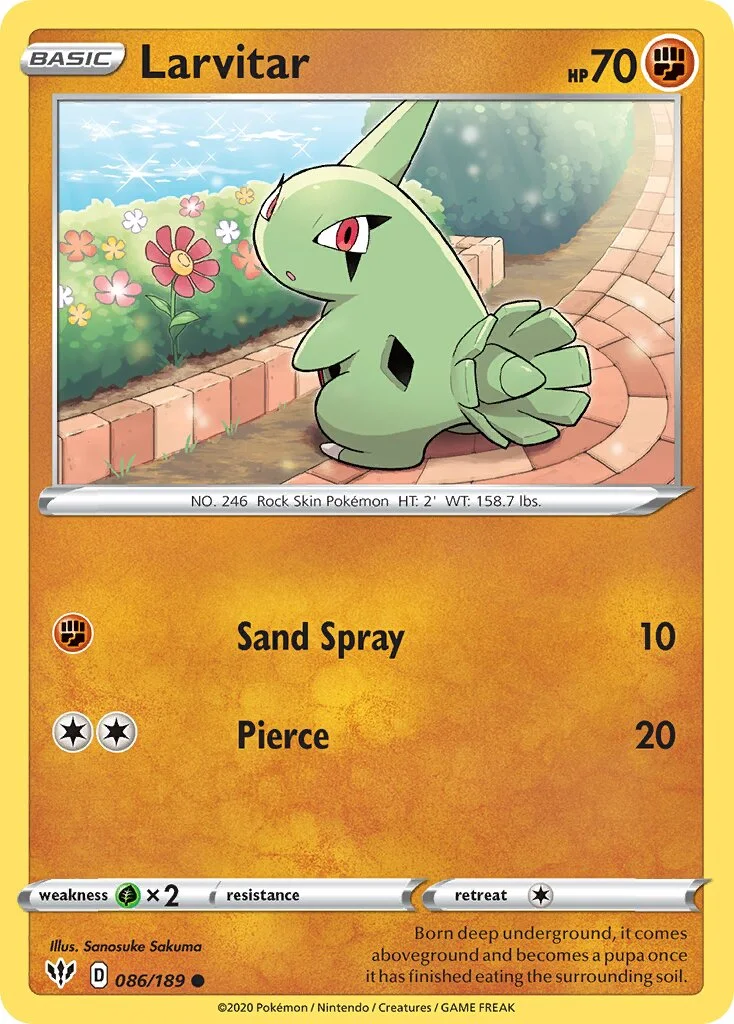 Larvitar 「DAA 086/189」「EN」