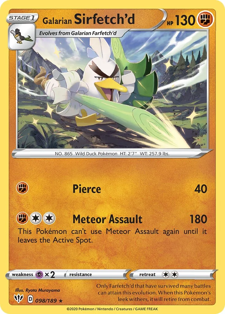 Galarian Sirfetch'd 「DAA 098/189」「EN」