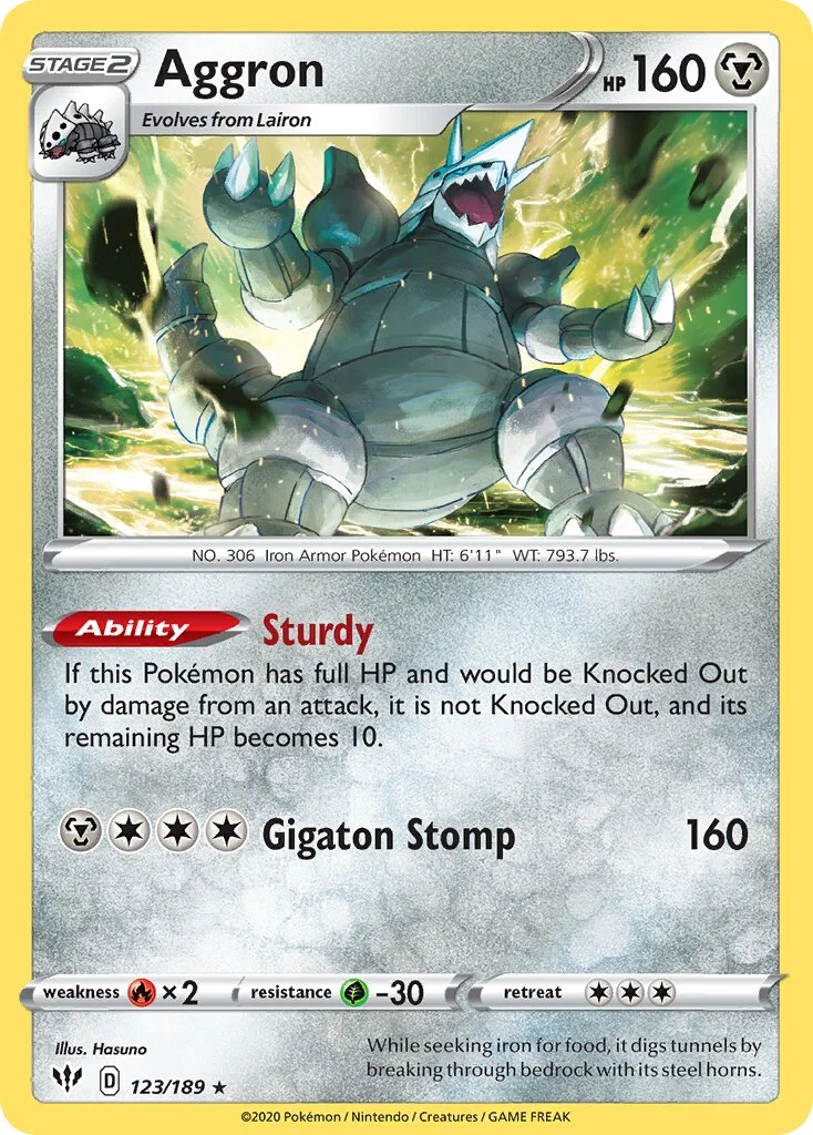 Aggron 「DAA 123/189」「EN」