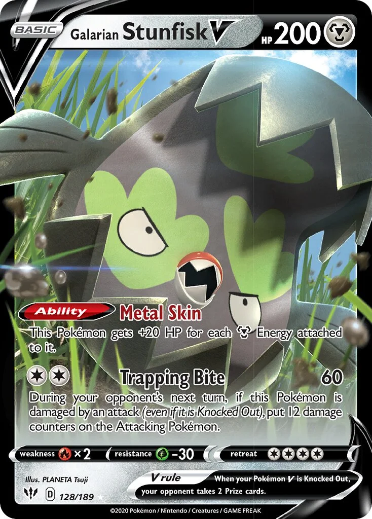 Galarian Stunfisk V 「DAA 128/189」「EN」