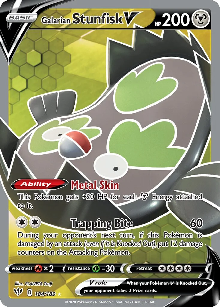 Galarian Stunfisk V 「DAA 184/189」「EN」