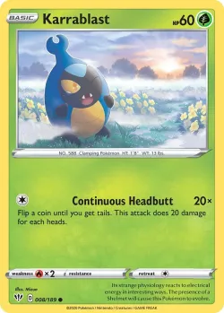 Karrablast #008/189 · Pokémon