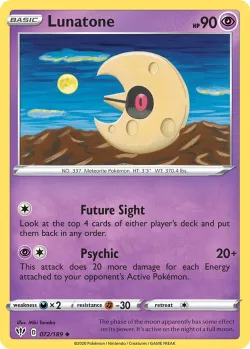 Lunatone #072/189 · Pokémon