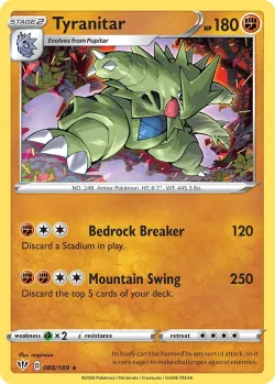 Tyranitar #088/189 · Pokémon