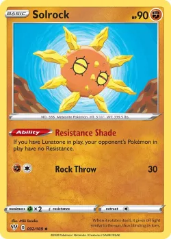 Solrock #092/189 · Pokémon