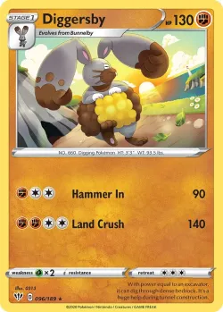 Diggersby #096/189 · Pokémon
