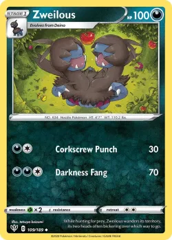 Zweilous #109/189 · Pokémon