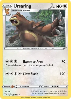 Ursaring #139/189 · Pokémon