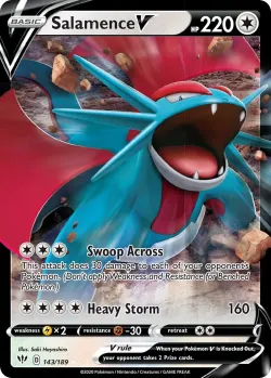 Salamence V #143/189 · Pokémon