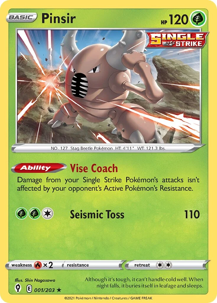 Pinsir 「EVS 001/203」「EN」