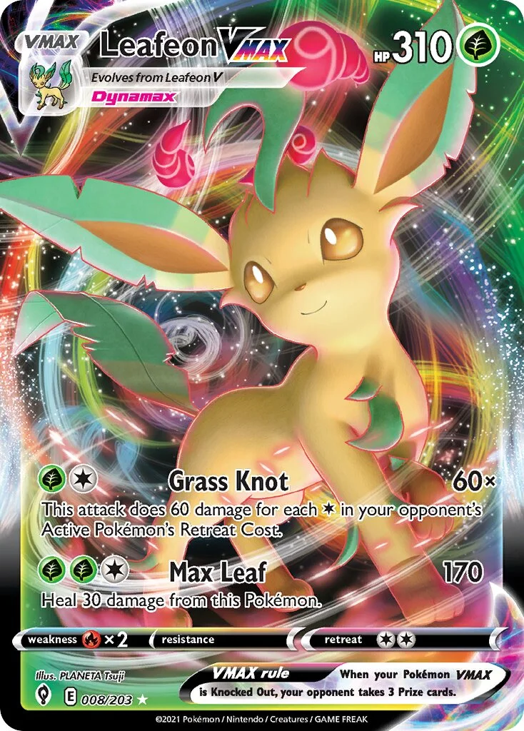 Leafeon VMAX 「EVS 008/203」「EN」