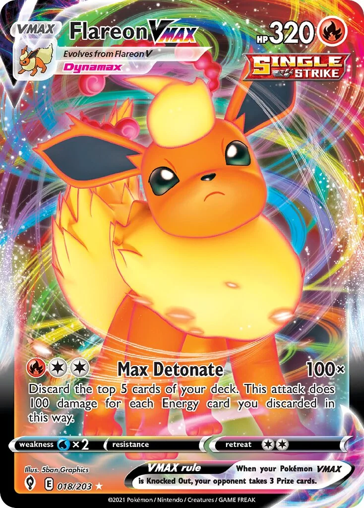 Flareon VMAX 「EVS 018/203」「EN」