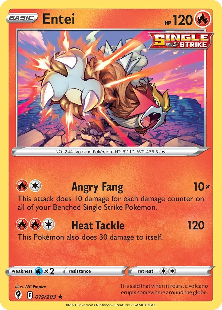 Entei 「EVS 019/203」「EN」