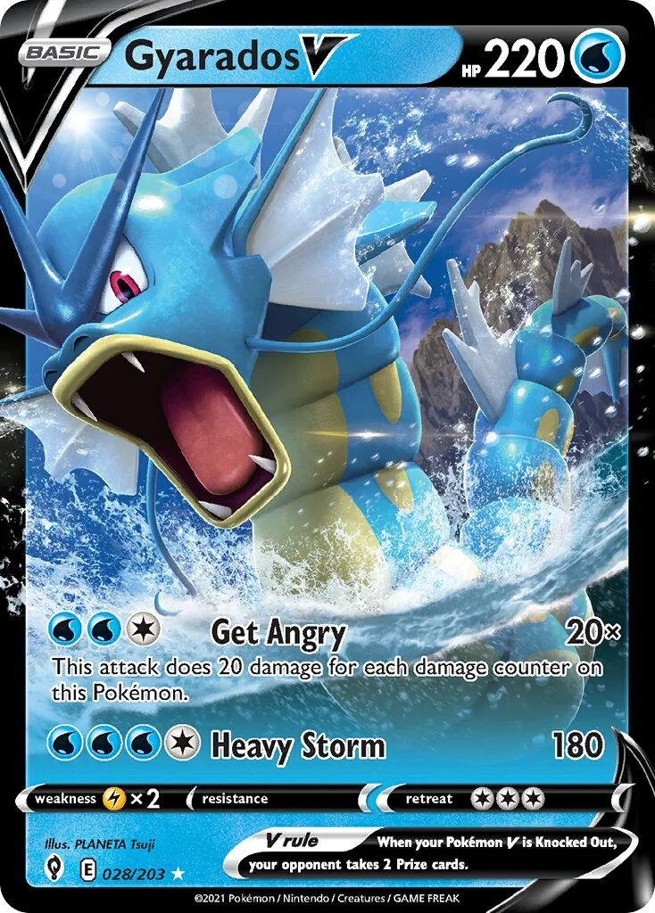 Gyarados V 「EVS 028/203」「EN」