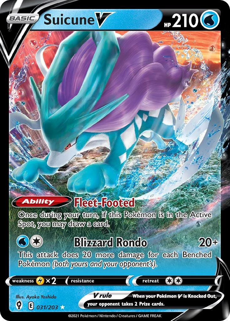 Suicune V 「EVS 031/203」「EN」