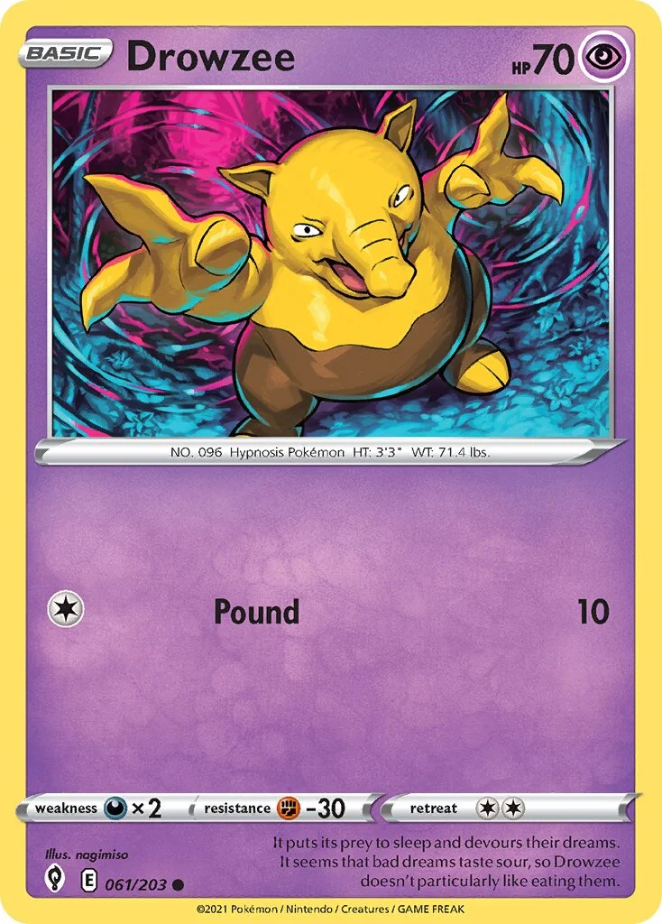 Drowzee 「EVS 061/203」「EN」